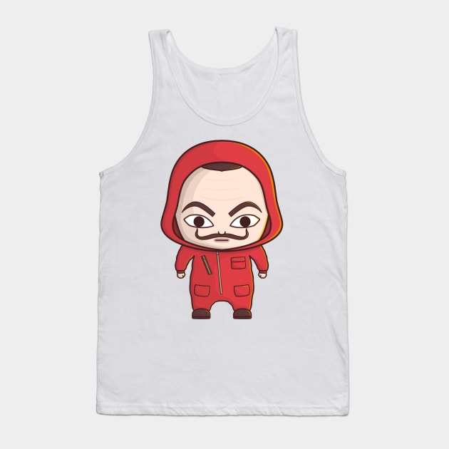 Money Heist Mask Tank Top by PNKid